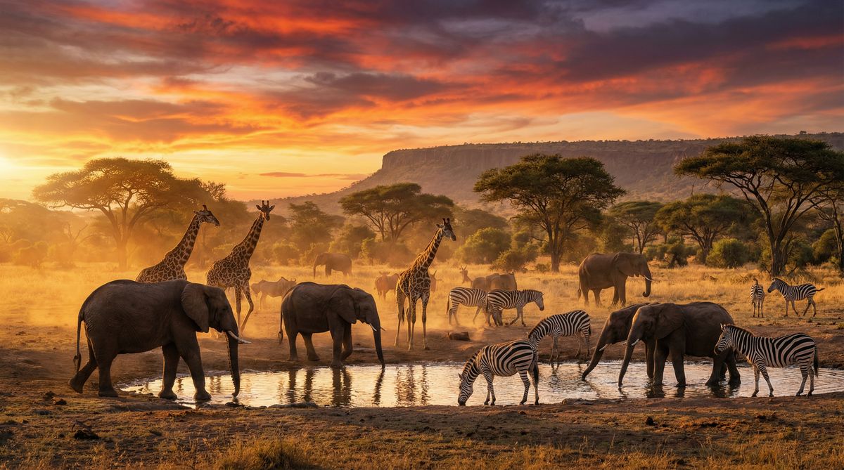 抖音风非洲动物视频